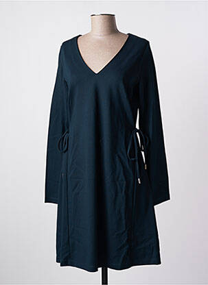 Robe mi-longue manches longues manches longues vert LA FEE MARABOUTEE femme