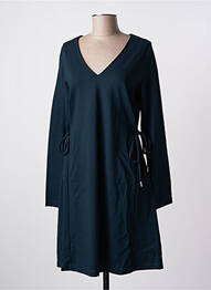 Robe mi-longue manches longues manches longues vert LA FEE MARABOUTEE femme