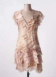 Robe courte manches courtes manches courtes beige LIU JO femme