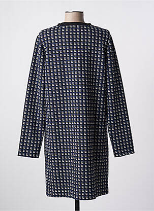 Robe mi-longue manches longues manches longues bleu LA FEE MARABOUTEE femme