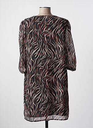 Robe courte manches 3/4 manches 3/4 noir IKKS femme