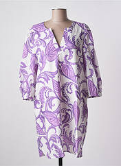 Robe courte violet LA FEE MARABOUTEE pour femme seconde vue