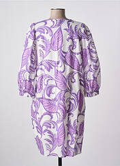 Robe courte violet LA FEE MARABOUTEE pour femme seconde vue