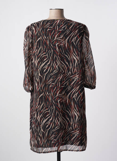 Robe courte manches 3/4 manches 3/4 noir IKKS femme