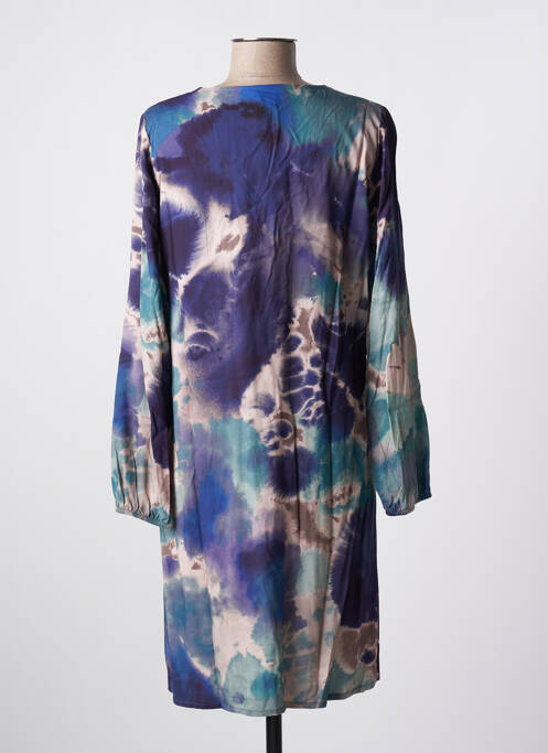 Robe courte bleu LA FEE MARABOUTEE pour femme