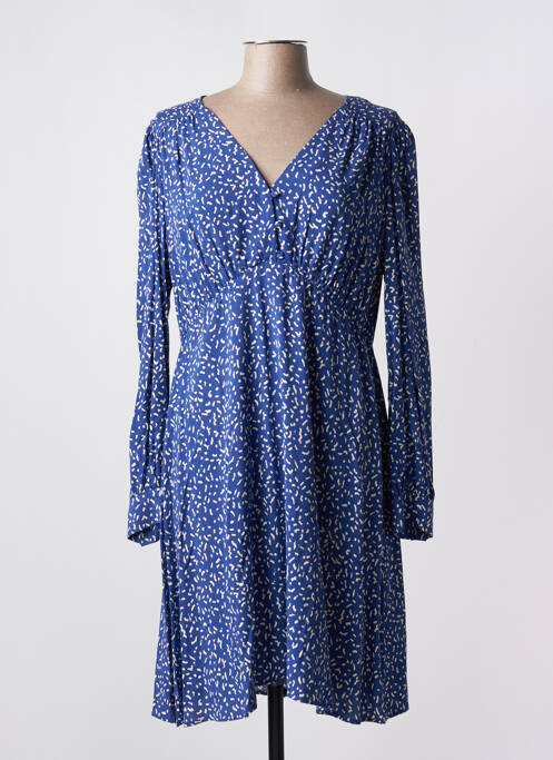 Robe mi-longue bleu LA FEE MARABOUTEE pour femme