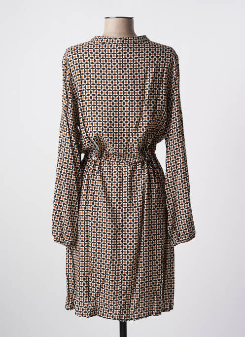 Robe mi-longue marron LA FEE MARABOUTEE femme