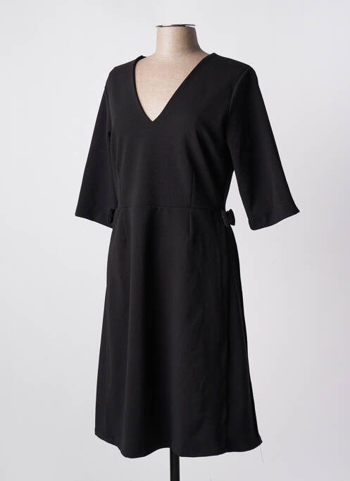 Robe mi-longue noir LA FEE MARABOUTEE pour femme