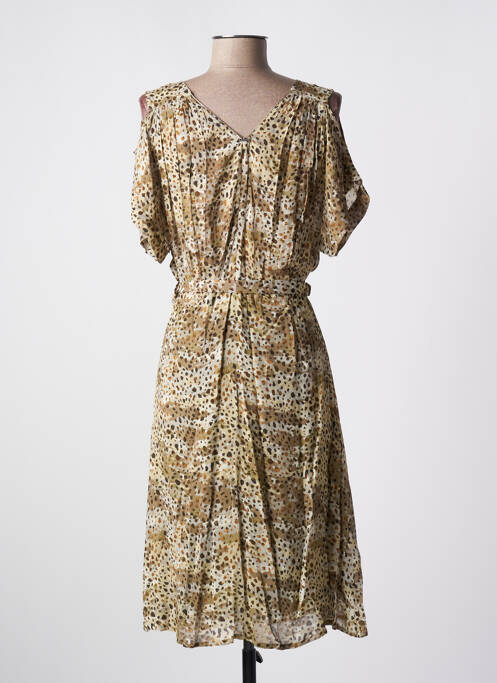 Robe mi-longue vert IKKS pour femme