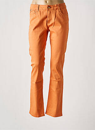 Jeans coupe slim stretch taille normale orange ONADO femme