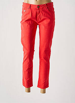 Jeans coupe slim stretch taille normale rouge RED LEGEND femme