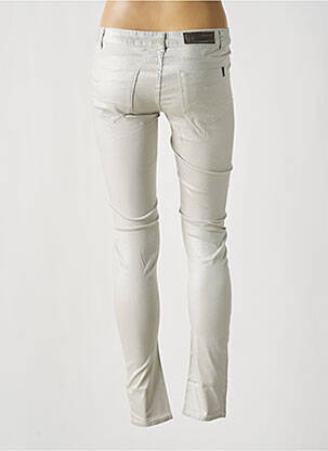 Pantalon slim taille basse taille basse argent LES P'TITES BOMBES femme