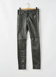 Jeans coupe slim stretch taille haute marron fonce CIMARRON femme