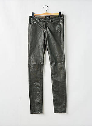 Jeans coupe slim stretch taille haute marron fonce CIMARRON femme