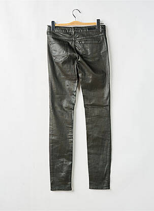 Jeans coupe slim stretch taille haute marron fonce CIMARRON femme