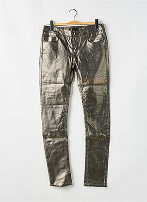 Pantalon slim taille basse taille basse argent LES P'TITES BOMBES femme