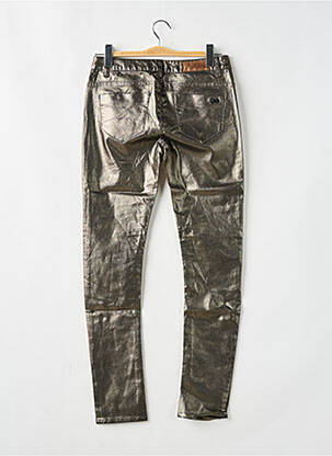 Pantalon slim taille basse taille basse argent LES P'TITES BOMBES femme