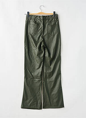 Pantalon flare taille élastique taille haute vert CHERRY KOKO femme
