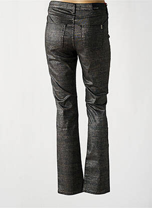 Pantalon slim tissage enduit taille haute gris KANOPE femme