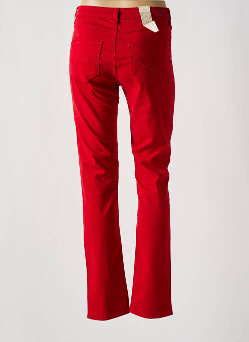 Jeans coupe droite rouge KANOPE pour femme