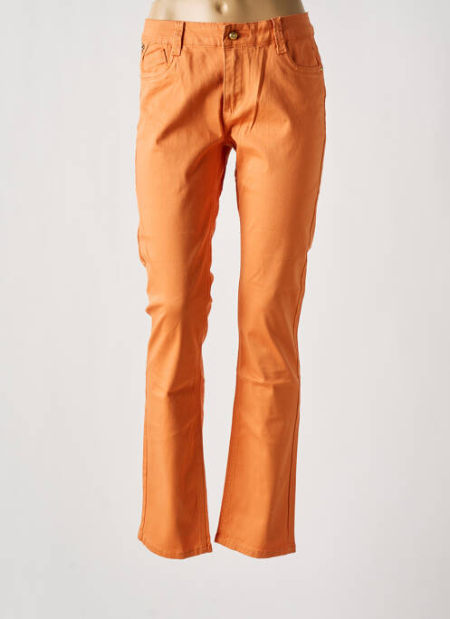 Jeans coupe slim orange ONADO pour femme