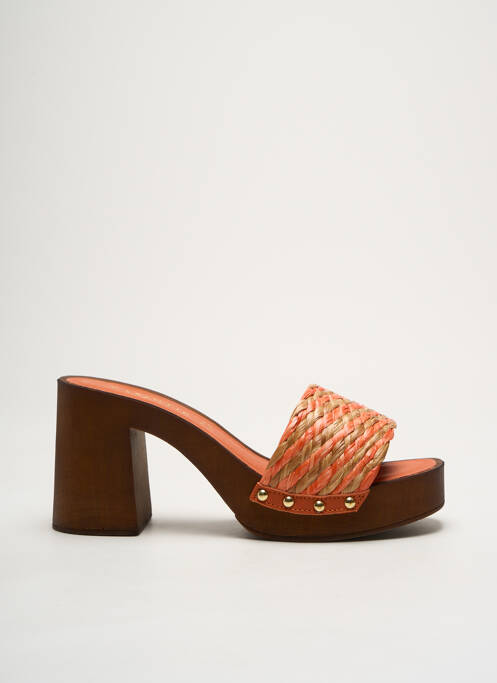 Mules/Sabots orange CAFE NOIR pour femme