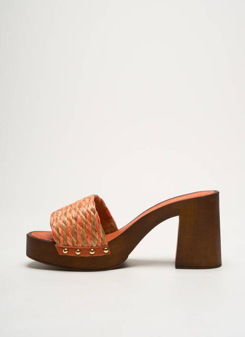Mules/Sabots orange CAFE NOIR pour femme