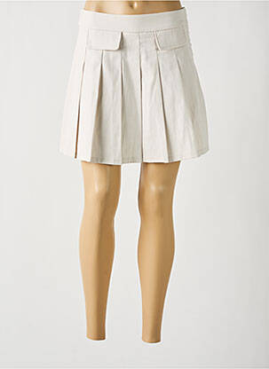 Jupe courte taille haute beige clair VERA & LUCY femme