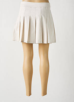 Jupe courte taille haute beige clair VERA & LUCY femme