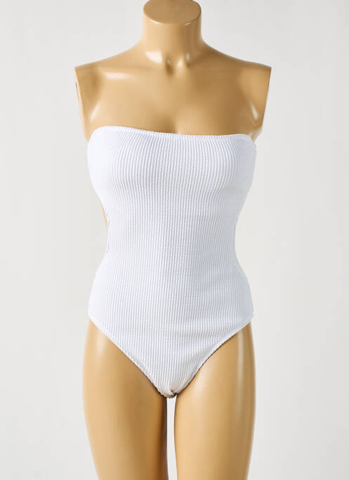 Maillot de bain 1 pièce blanc DAG ADOM pour femme