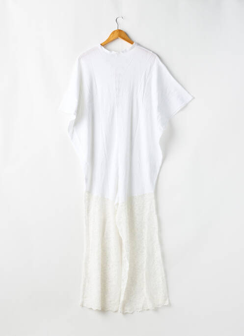 Combi-pantalon manches courtes manches courtes blanc TENDANCE UNIQUE femme