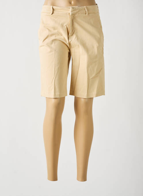 Bermuda beige REIKO pour femme