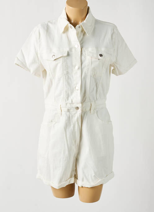 Combishort blanc PLACE DU JOUR pour femme