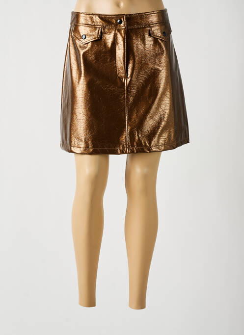 Jupe courte marron VIE TA VIE pour femme