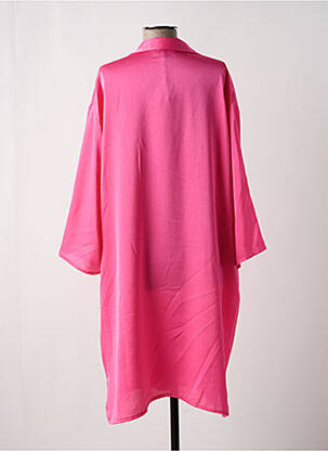 Robe mi-longue coupe fluide manches longues rose SCARLET ROOS femme