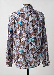 Chemise manches longues marron DARIO BELTRAN pour homme seconde vue