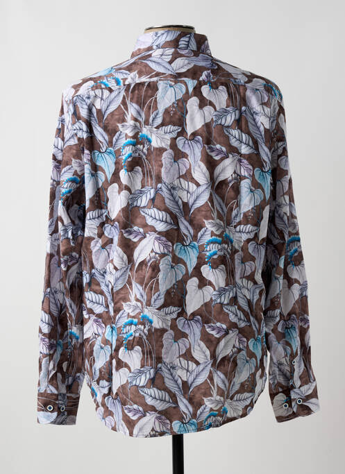 Chemise manches longues marron DARIO BELTRAN pour homme