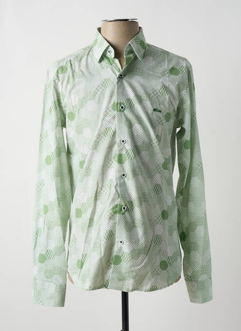 Chemise manches longues vert DARIO BELTRAN pour homme