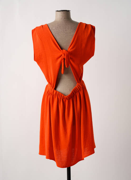 Robe courte orange RUE DES ABBESSES pour femme