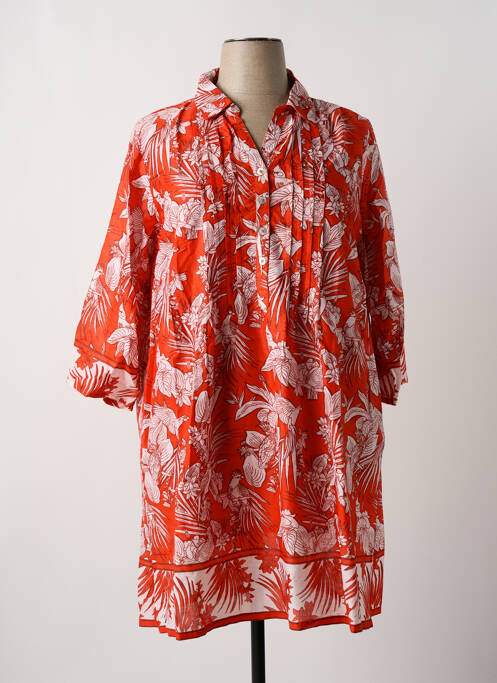 Robe mi-longue orange AGATHE & LOUISE pour femme