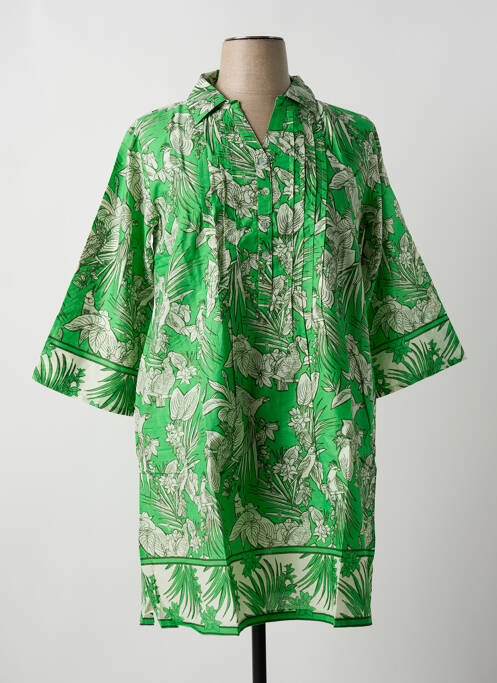 Robe mi-longue vert AGATHE & LOUISE pour femme