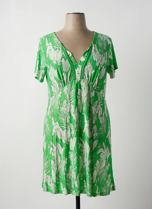 Robe mi-longue vert AGATHE & LOUISE pour femme