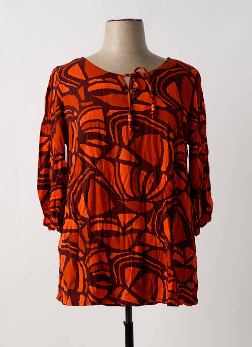 Tunique manches longues orange AGATHE & LOUISE pour femme