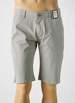 Bermuda coupe droite taille normale gris ZETA homme