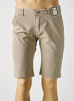 Bermuda coupe droite taille normale beige ZETA homme
