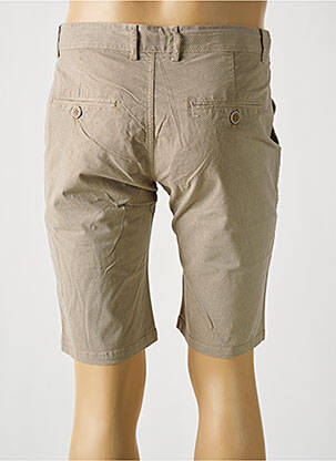 Bermuda coupe droite taille normale beige ZETA homme
