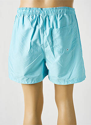 Short de bain effet matière satinée bleu PANAME BROTHERS homme