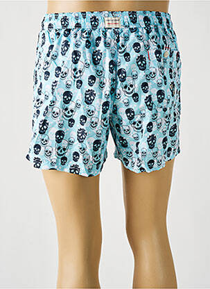 Short de bain imprimé fantaisie bleu DARIO BELTRAN homme