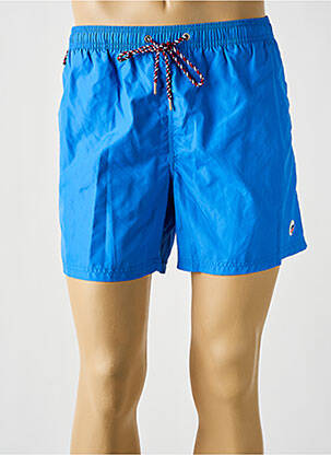 Short de bain effet matière satinée bleu clair DARIO BELTRAN homme