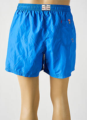 Short de bain effet matière satinée bleu clair DARIO BELTRAN homme